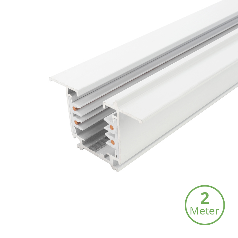 INBOUW 3-FASE RAIL | 200CM | WIT