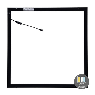 LED HOLLOW PANEEL | 60×60 | 40W | UGR<23 | ZWART | CCT SWITCH
