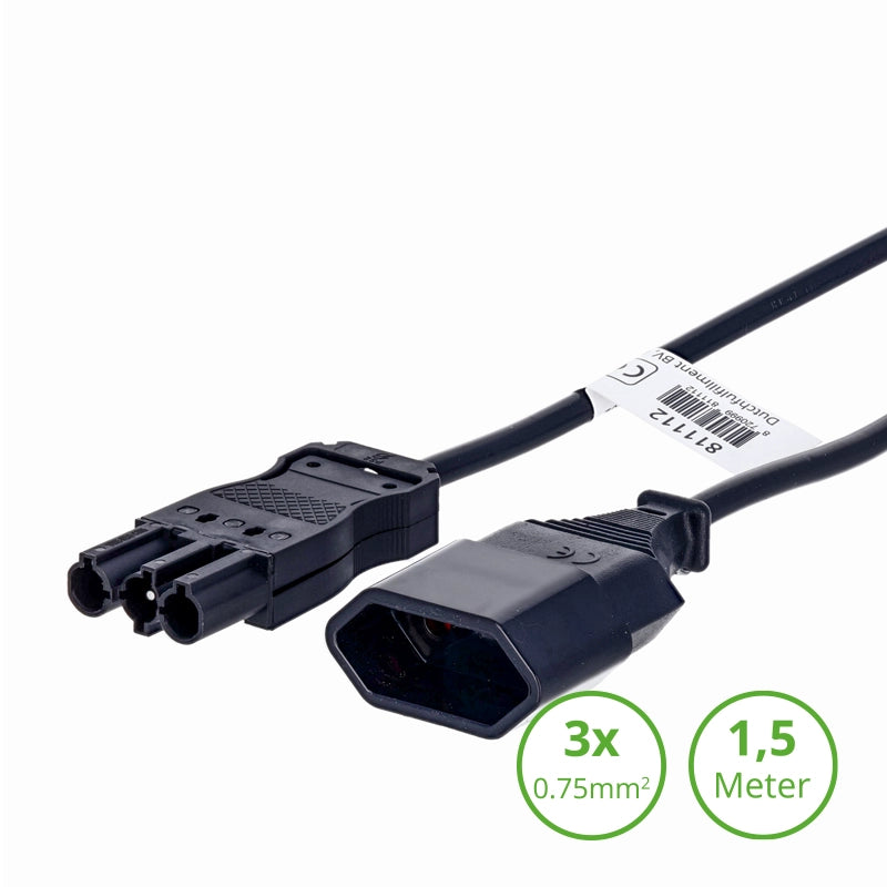 811112 - 3-SWP MALE NAAR EURO 3mtr-3x0.75mm