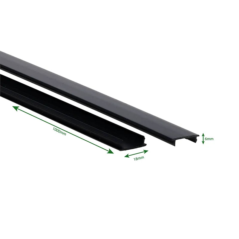 811662 BLINDPLAAT | 3-FASE RAIL | ZWART