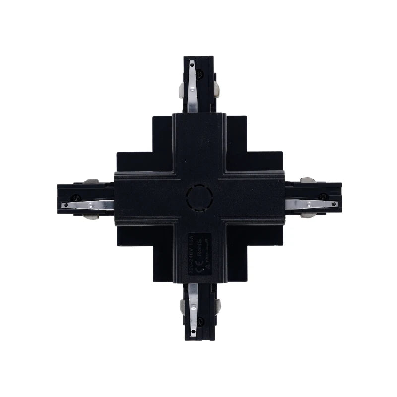 811860 INBOUW 3-FASE | X-VORM CONNECTOR | ZWART