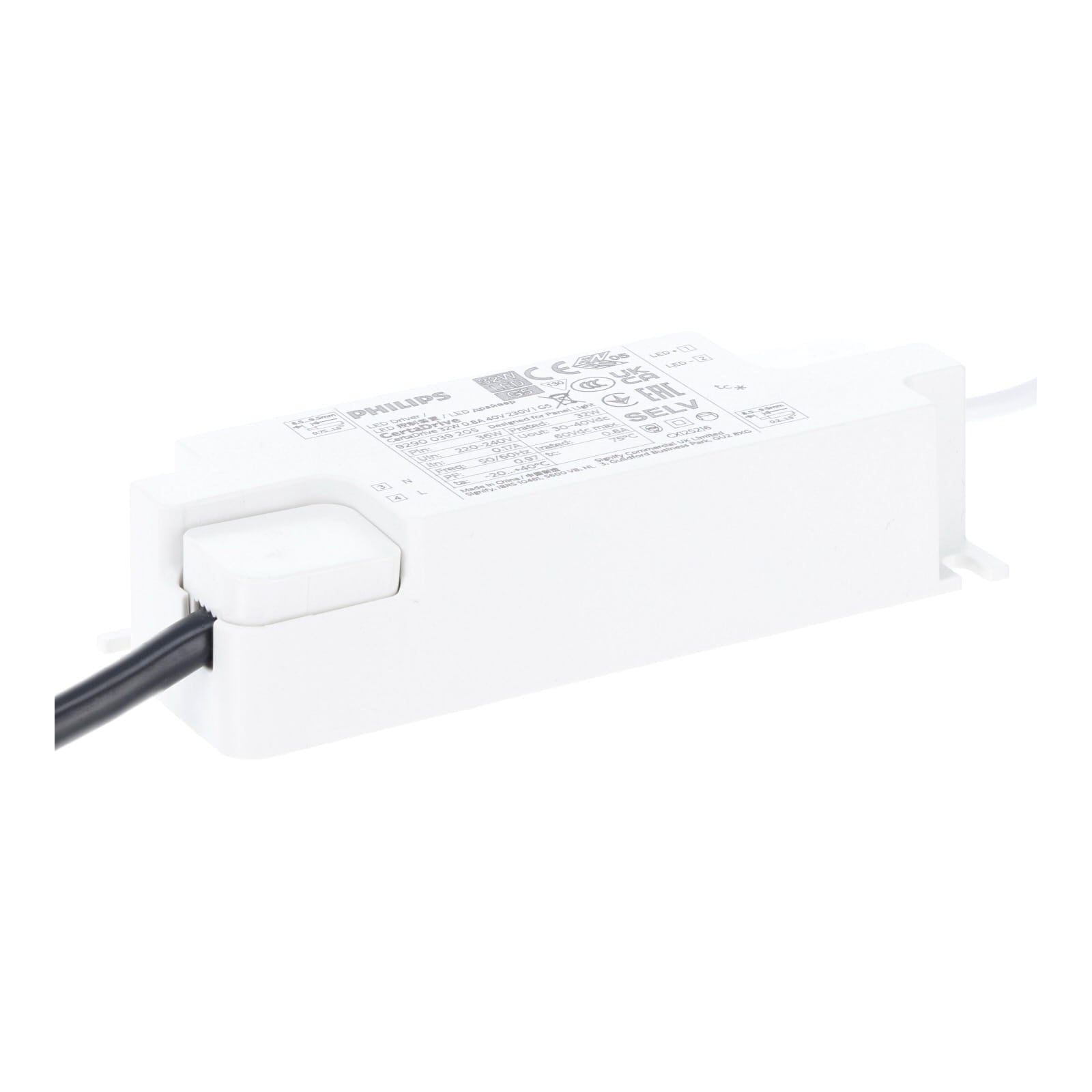 813734 | PHILIPS CERTA DRIVER 30W MET 1.5M SNOER EN 3-SWP STEKKER