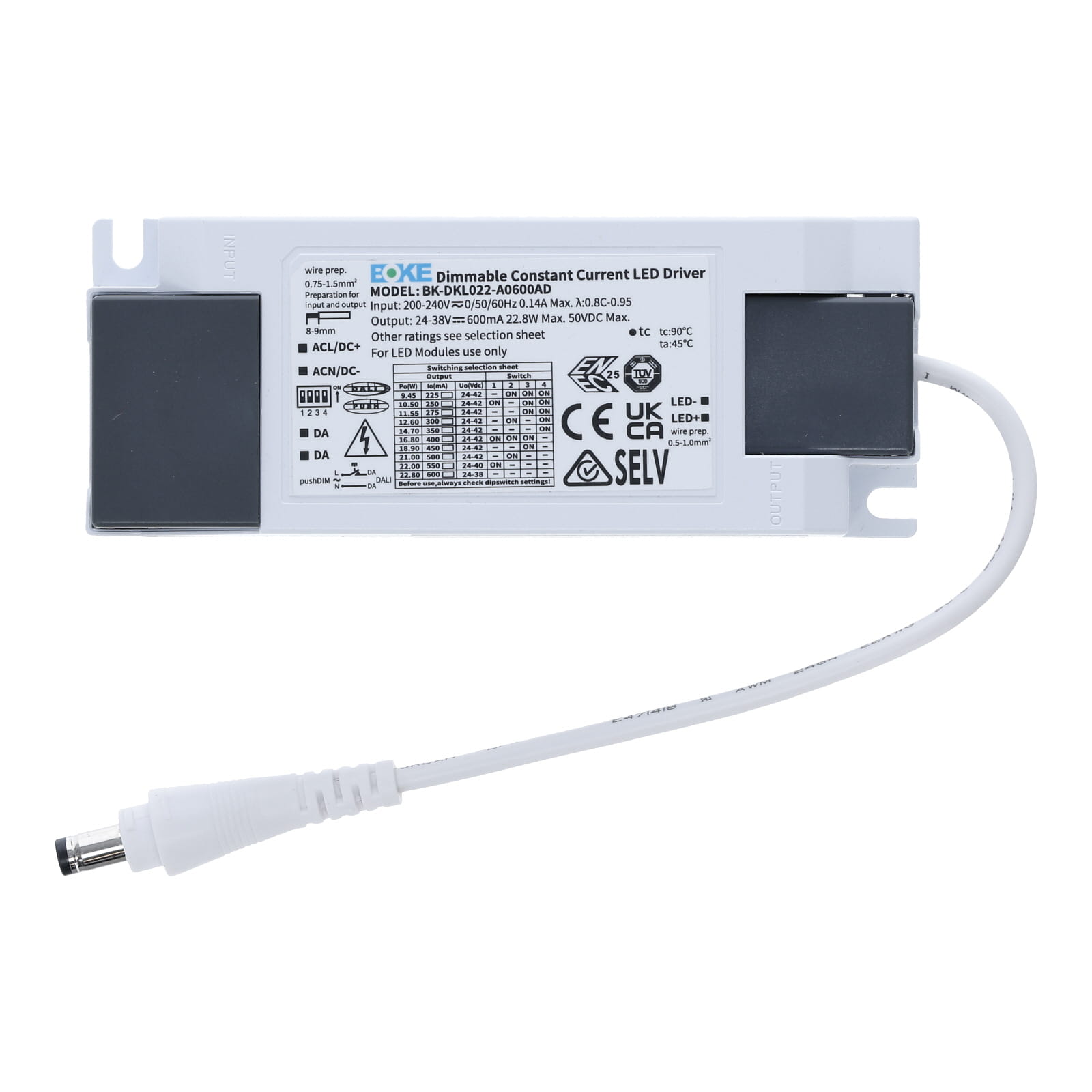 BOKE | DALI DRIVER | 22 WATT