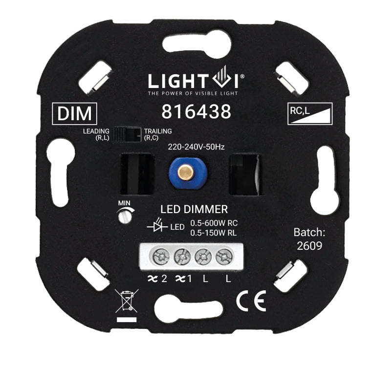TRIAC LED DIMMER | 0.5-600W | WISSELSCHAKELING