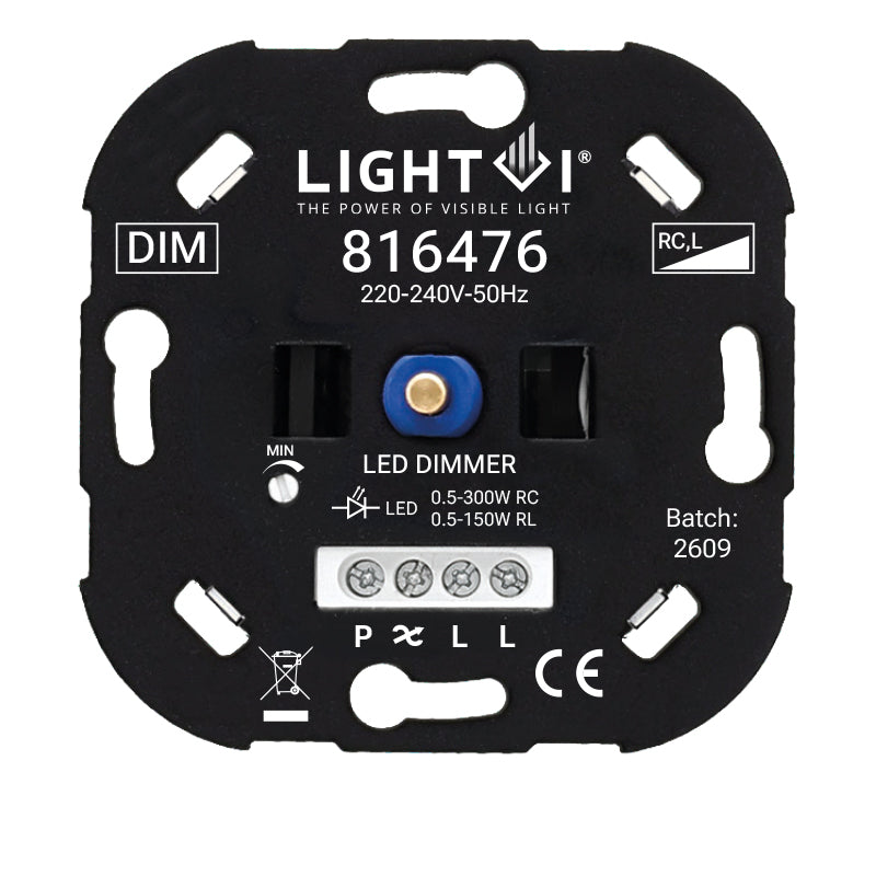 TRIAC LED DIMMER | 0.5-300W | WISSELSCHAKELING