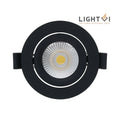 LIGHTVI | LED INBOUWSPOT | TURIN | SLIM-FIT | 4W/ 6W | DIM | ZWART | CCT-SWITCH