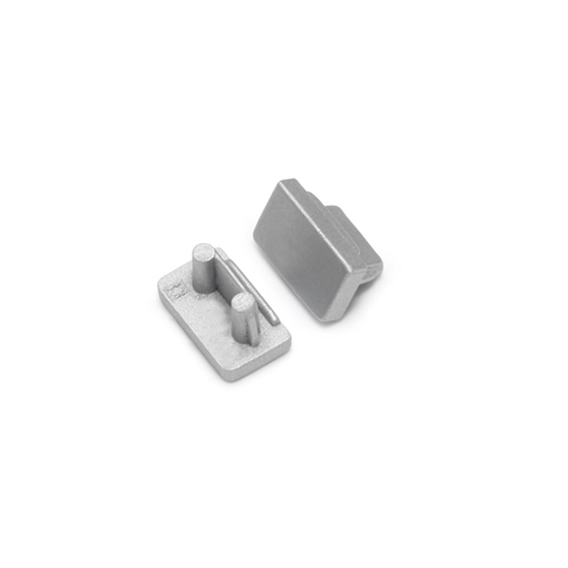 End cap without cable opening | Slim | 8mm | Silver | 20 pieces