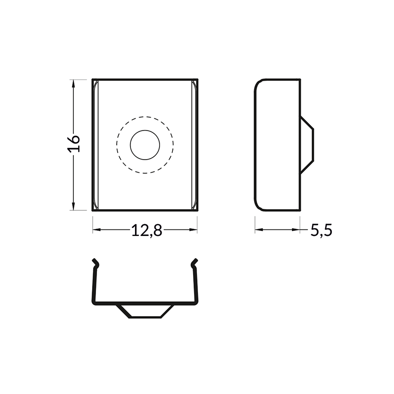BEVESTIGING CLIP “Z” | SMART 10MM + INBOUW SMART 10MM | ZWART | 20 STUKS