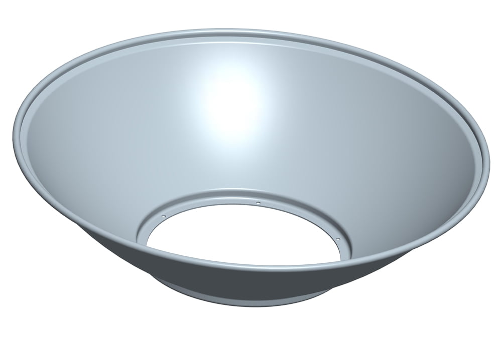 HUC ALUMINIUM REFLECTOR 90° + korte schroeven-0