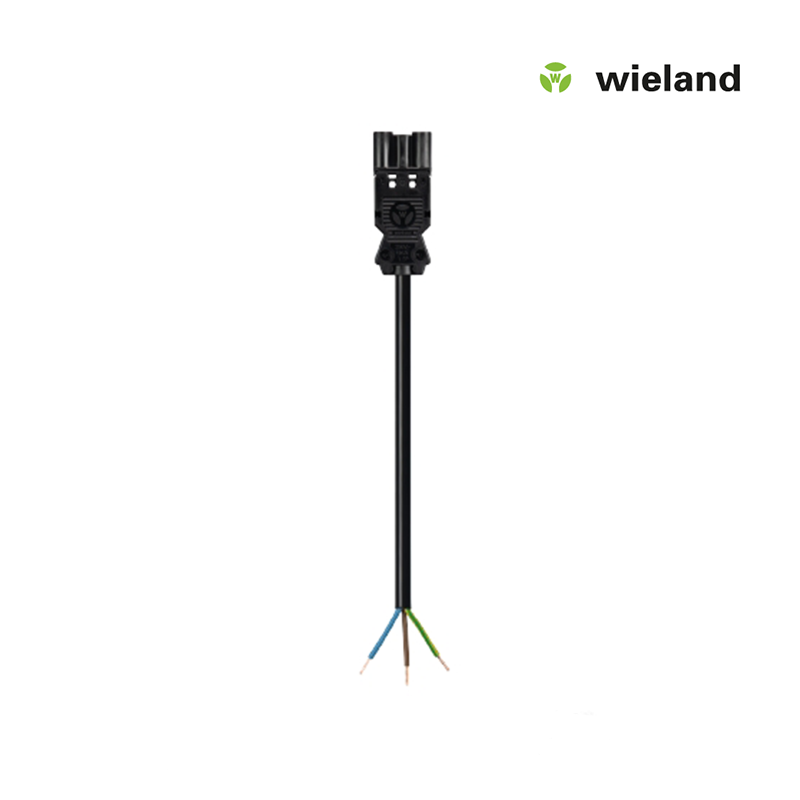 Wieland GST18I3 Connection cable male 1.5 MM² 0.5 meter black