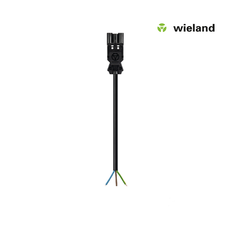 Wieland GST18I3 Connection cable male 1.5 MM² 2 meters black