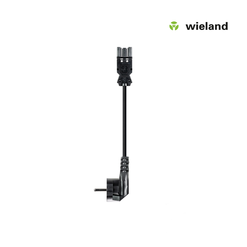 Wieland GST18I3 Netsnoer 1,5 MM² 3 meter zwart