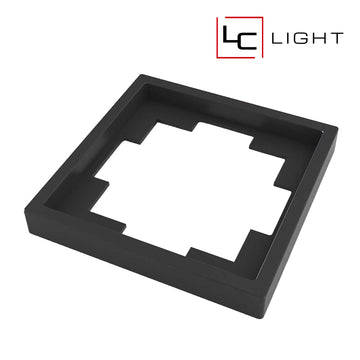 LC-LIGHT | AFDEKRAAM | 1-VOUDIG | ZWART