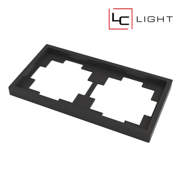 LC-LIGHT | AFDEKRAAM | 2-VOUDIG | ZWART