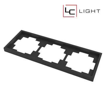 LC-LIGHT | AFDEKRAAM | 3-VOUDIG | ZWART