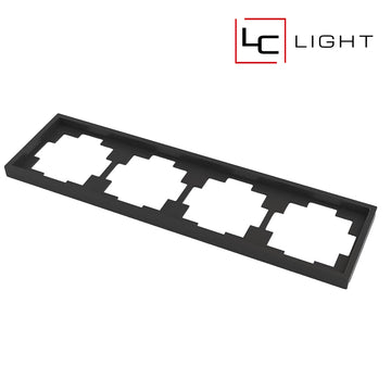 LC-LIGHT | AFDEKRAAM | 4-VOUDIG | ZWART