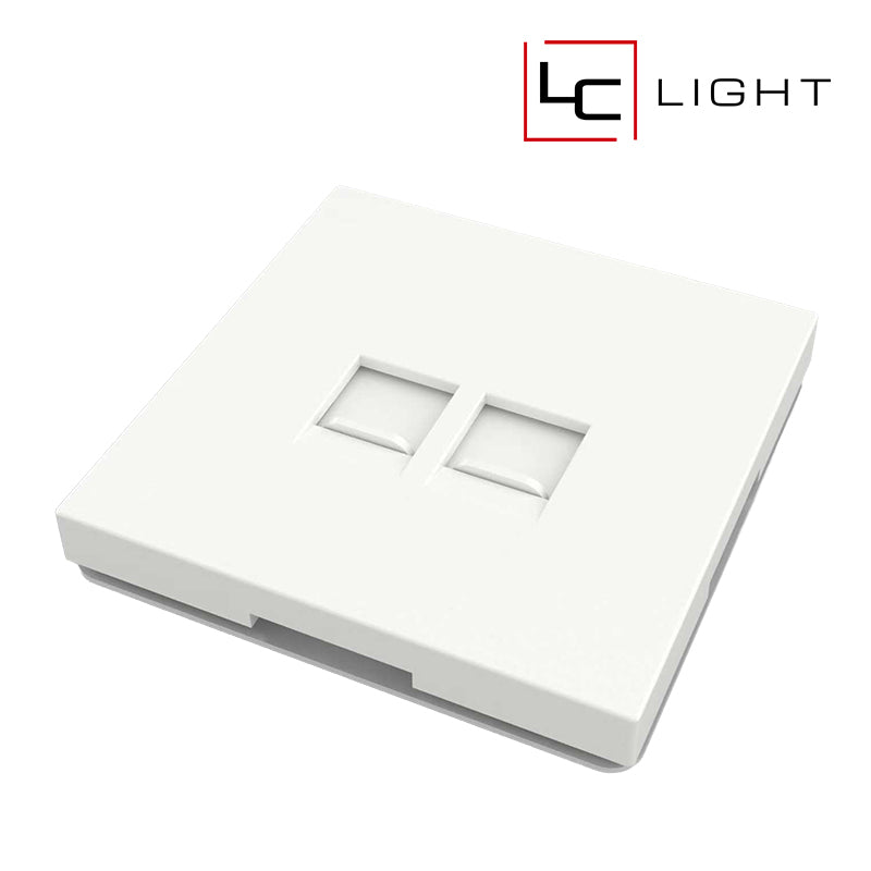 LC-LIGHT | 2x NETWERKAANSLUITING | WIT