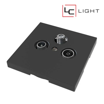 LC-LIGHT | ANTENNEAANSLUITING | TV/FM/SAT | ZWART