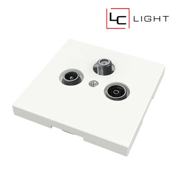 LC-LIGHT | ANTENNEAANSLUITING | TV/FM/SAT | WIT