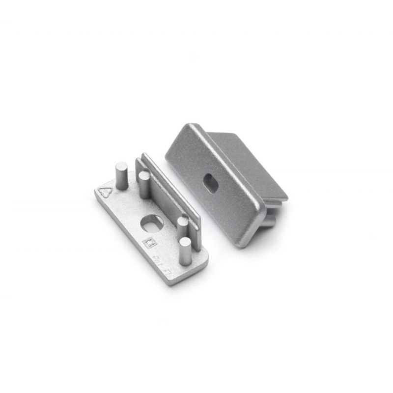 END CAP MET KABELOPENING | SURFACE | 14MM | ZILVER | 2 STUKS