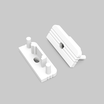 END CAP MET KABELOPENING | SURFACE | 14MM | 20 STUKS