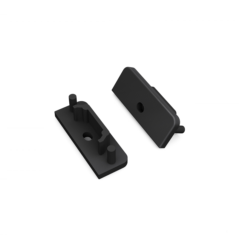 END CAP MET KABELOPENING | SURFACE | 14MM | ZWART | 2 STUKS