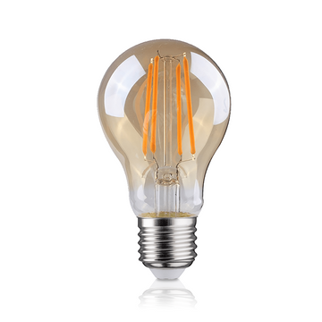 A606A-PEAR-2700K | LED FILAMENT E27 PEER DIMBAAR AMBER GLAS 6.5W