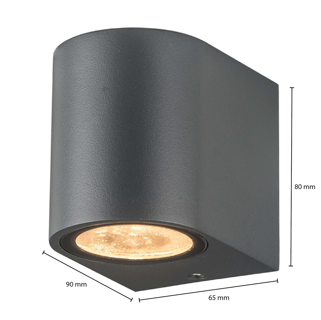 grijze wandlamp gu10