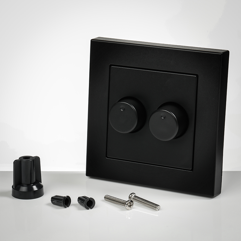 afdekplaat-duo-dimmer-matzwart-ION-INDUSTRIES