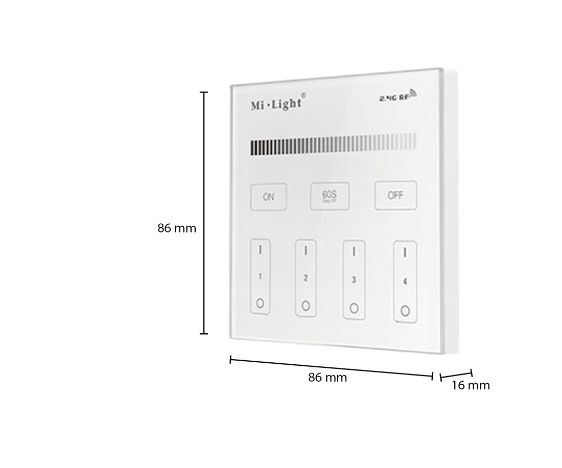 MI-LIGHT | AFSTANDSBEDIENING | 4 GROEPEN