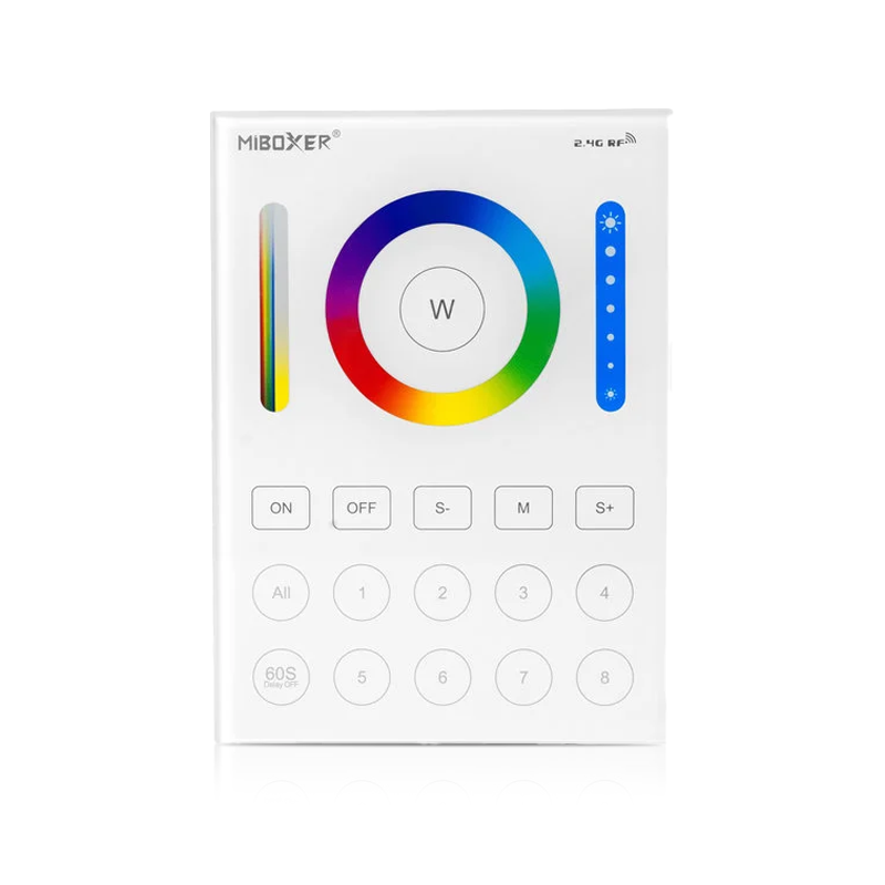 afstandsbediening-wit-MI-Light-8-groepen-RGB+CCT