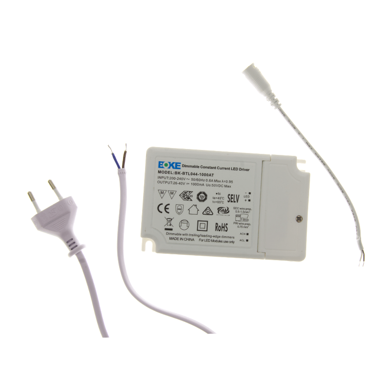 BOKE DRIVER | 44W | 1000mA | INCL. STEKKER