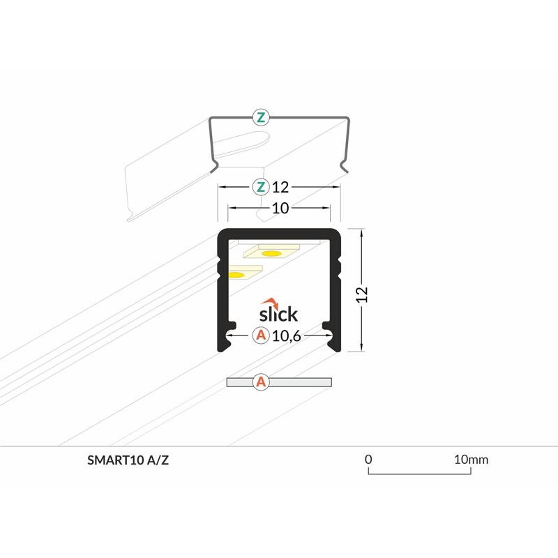 PROFIEL SMART | 10MM | 2M