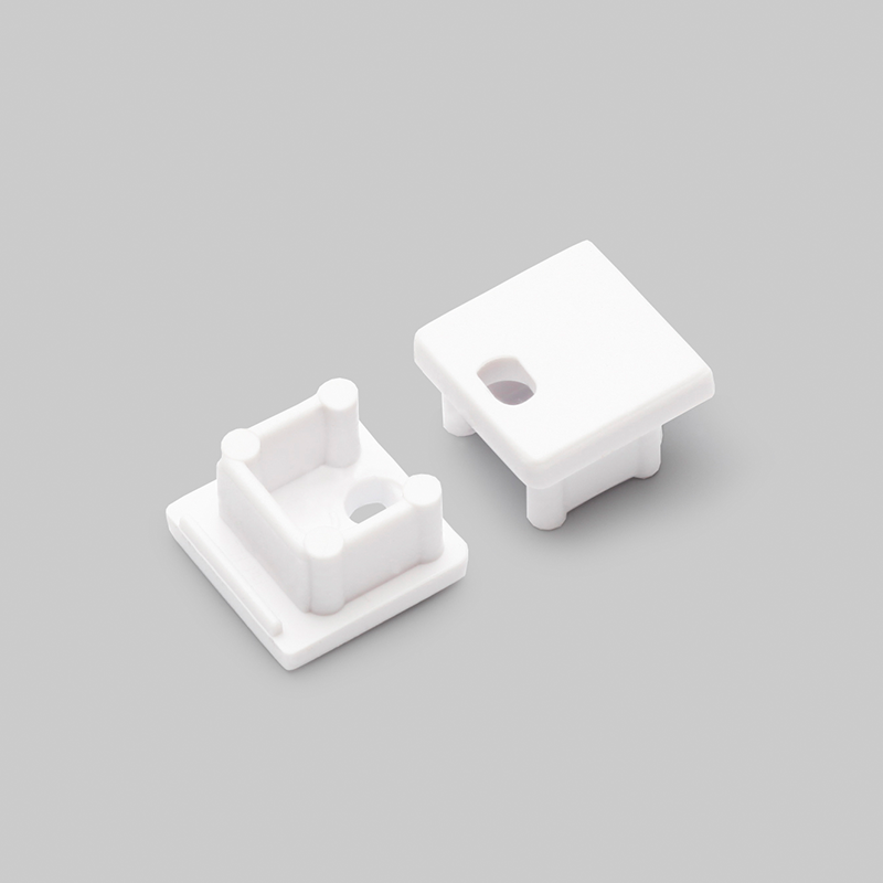 END CAP MET KABELOPENING | SMART | 10MM | WIT | 20 STUKS