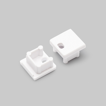 END CAP MET KABELOPENING | SMART | 10MM | WIT | 20 STUKS