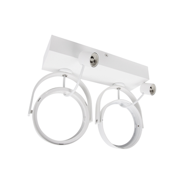 AR111 OPBOUWARMATUUR wit EUKE 2xGU10 FITTING