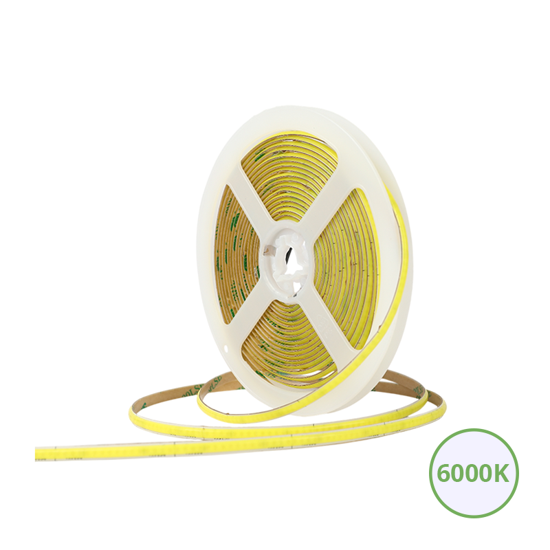 COB LEDSTRIP | 3MM | 24V | IP20 | 5M | 8W/M | 6000K