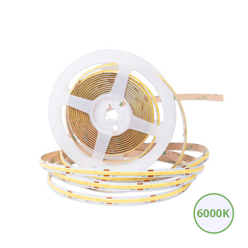 COB LEDSTRIP | VRIJ KNIPBAAR | 24V | IP20 | 5M | 10W/M | 6000K