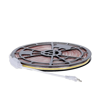 COB LEDSTRIP | 220V | IP65 | 18.55 METER | 2700K incl. 0,45 M EUROSTEKKER