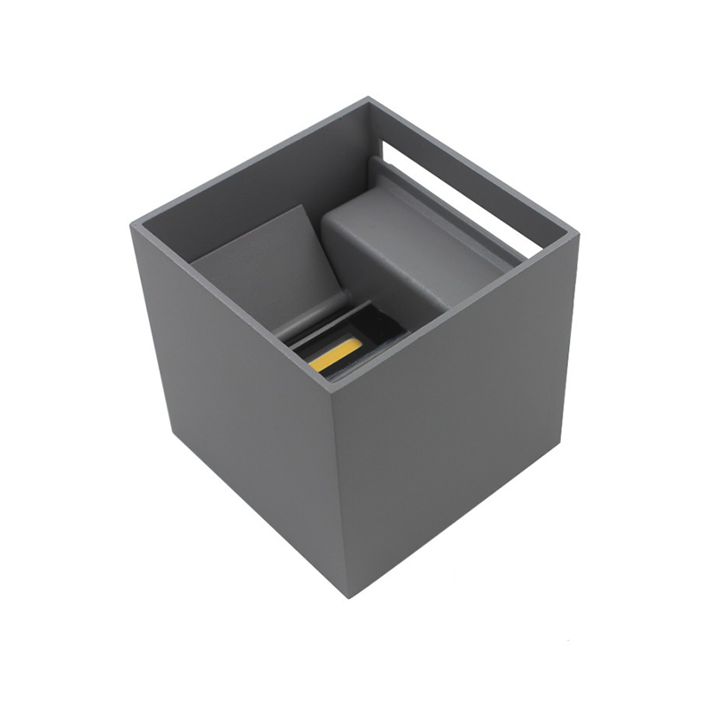 light cube wandlamp grijs