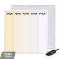 BACK-LIT LED PANEEL | CUPID | 60X60CM | 25W | CCT-SWITCH | MET 3-SWP SNOER