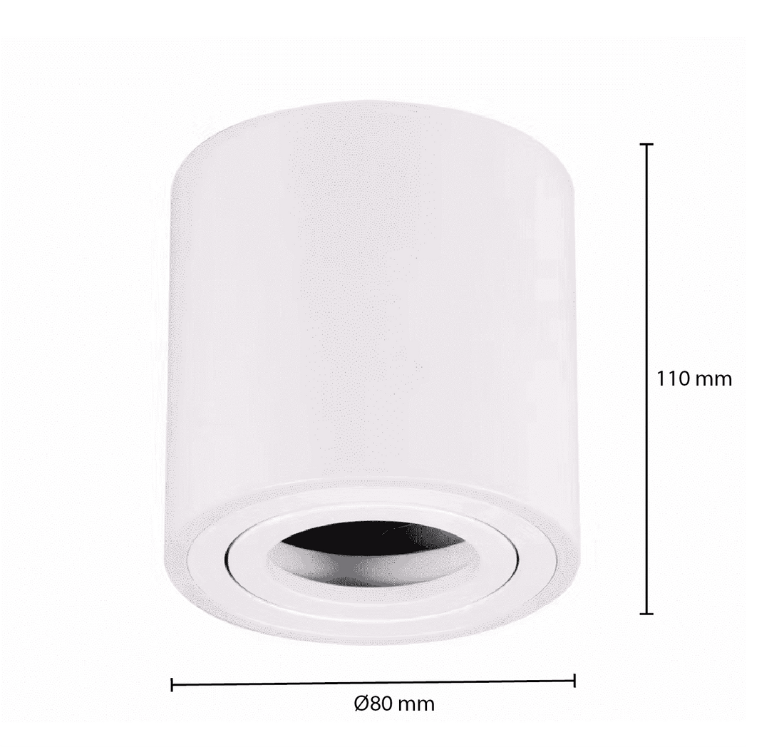 OPBOUWSPOT WIT ROND MET GU10 FITTING-0