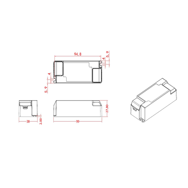 LEDTU DRIVER | DIMBAAR | 300mA | VOOR SIA & ORTHO 12W