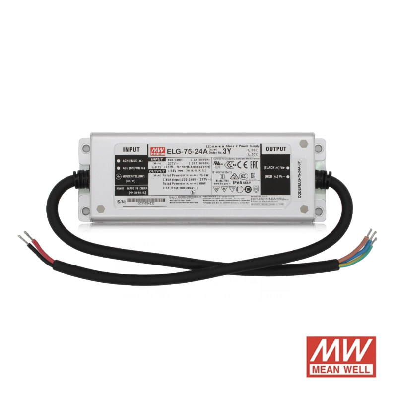 24V | MEANWELL DRIVER | IP65 | 75W