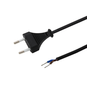 AANSLUITSNOER | 1,5M | EURO 2 X 0.75MM | ZWART