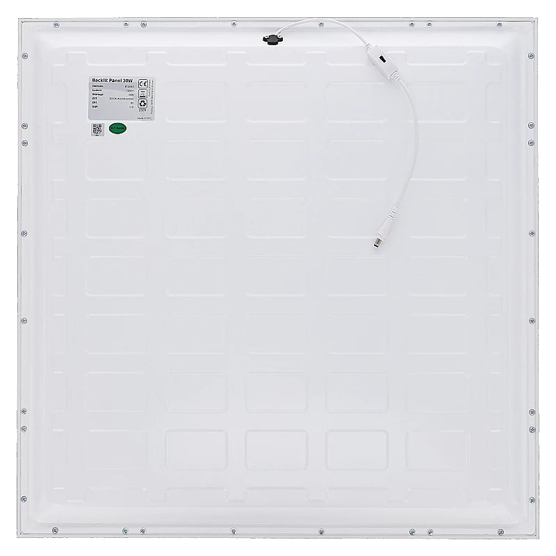 BACK-LIT LED PANEEL | EUROPA | 60X60CM | 30W | PHILIPS DRIVER | CCT-SWITCH | MET EUROSNOER
