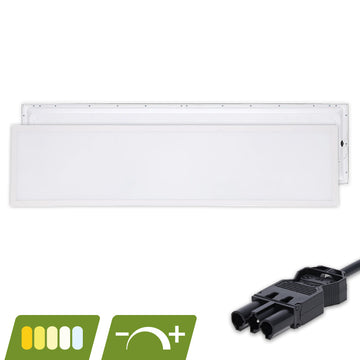 BACK-LIT LED PANEEL | EUROPA | 120X30CM | 30W | DIMBAAR | CCT-SWITCH | MET 3-SWP SNOER