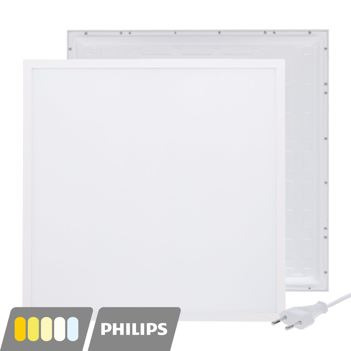 BACK-LIT LED PANEEL | EUROPA | 60X60CM | 30W | PHILIPS DRIVER | CCT-SWITCH | MET EUROSNOER