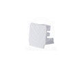 End cap of 4 wired 3-phase track rail White