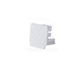 Varnalux End cap of 4 wired 3-phase track rail White